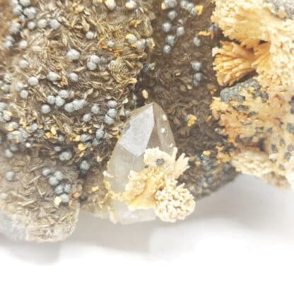 Quartz, Sidérite, Pyrite, Mines de Panasqueira, Portugal.