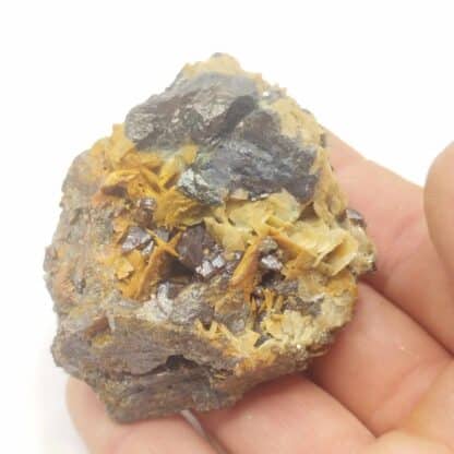 Tétraédrite, Blende (Sphalérite) & Mésitine (Sidérite), La Mure, Isère.