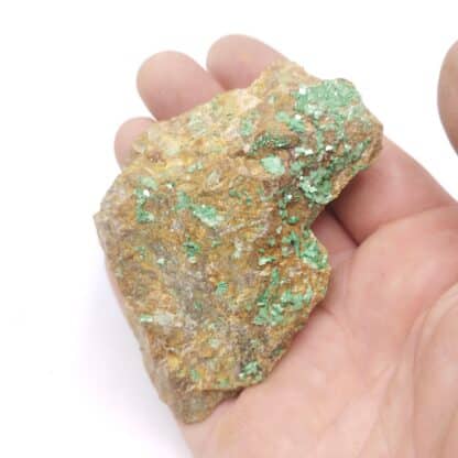Chalcolite (Torbernite), Lachaux, Puy-de-Dôme, Auvergne.